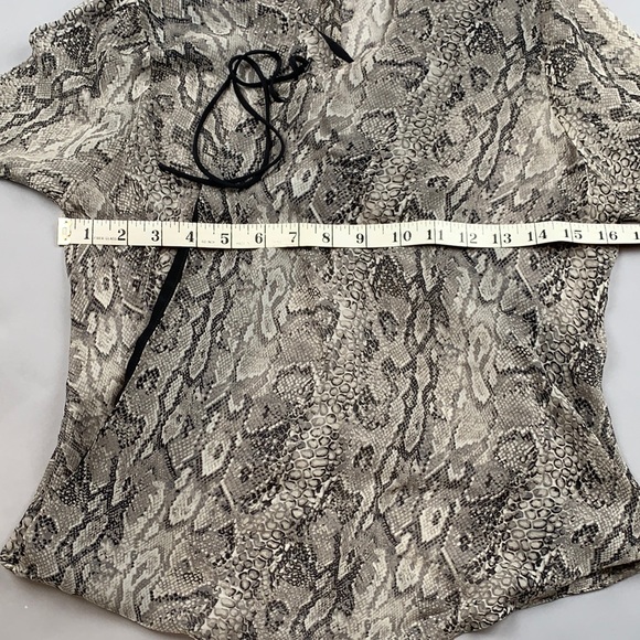 NWT BCBGMaxAzria Snake Print Blouse - Picture 2 of 7